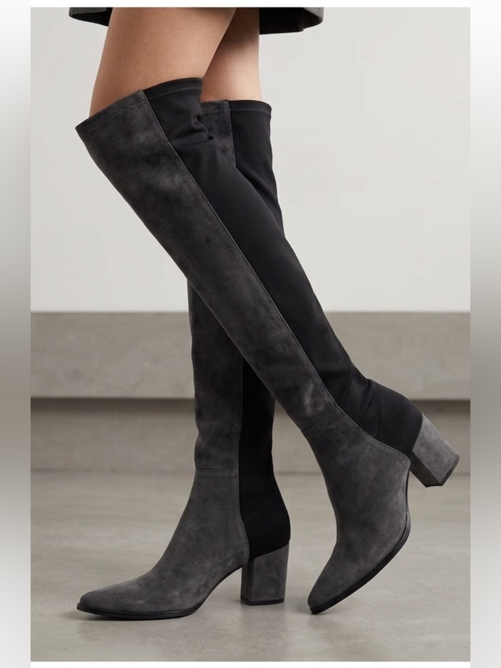 Stuart Weitzman Gillian 60 City‎ Suede Over-The-Knee Boot 7.5M